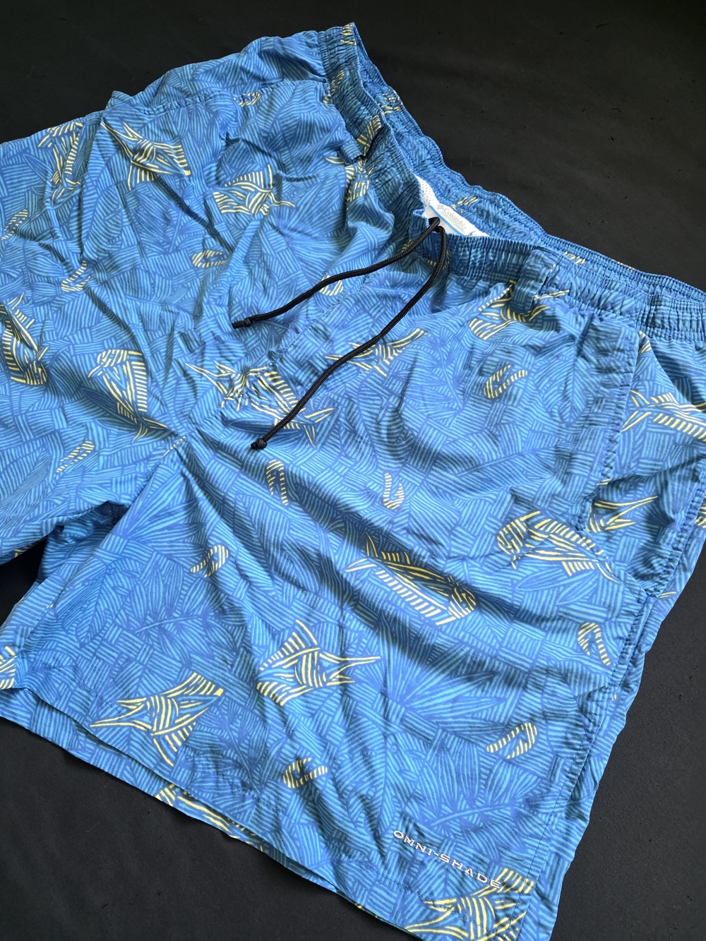 Columbia PFG Super Backcast 2 Blue Swim Trunks Water Shorts